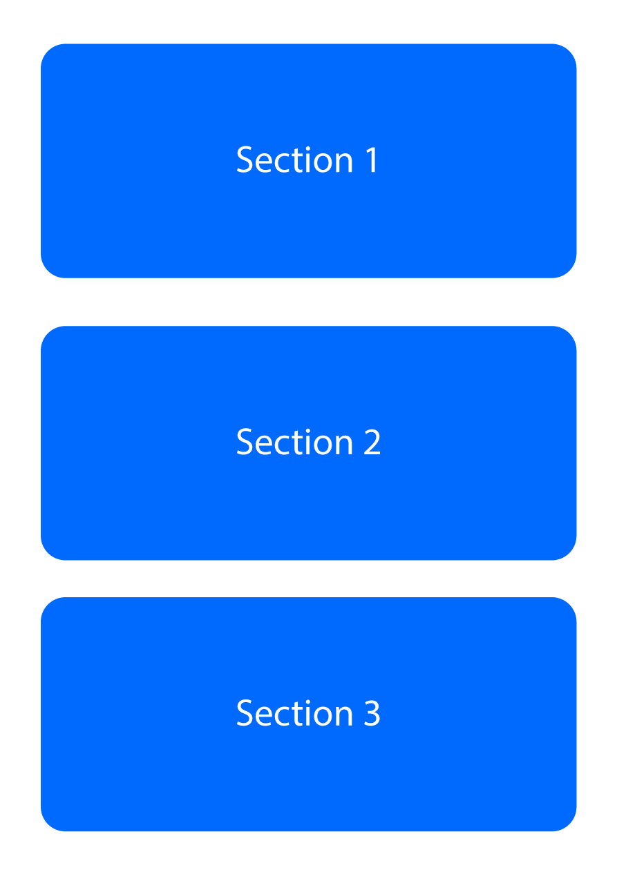Page sections